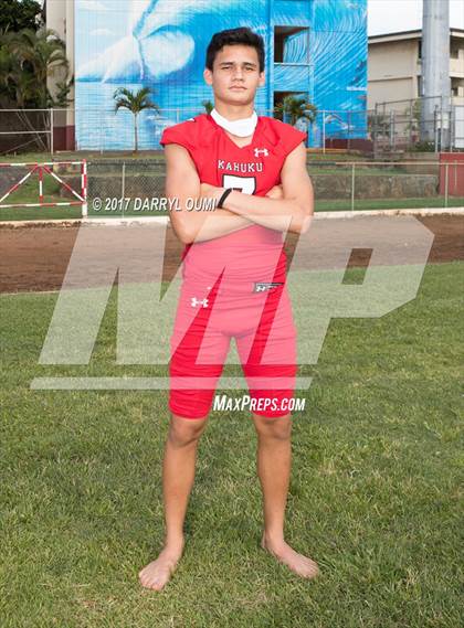 Thumbnail 2 in Kahuku (Preseason Early Contenders Photo Shoot) photogallery.