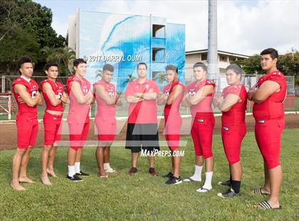 Thumbnail 1 in Kahuku (Preseason Early Contenders Photo Shoot) photogallery.