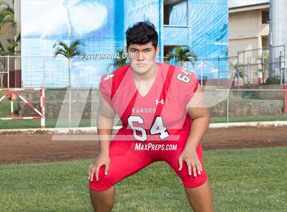 Thumbnail 2 in Kahuku (Preseason Early Contenders Photo Shoot) photogallery.