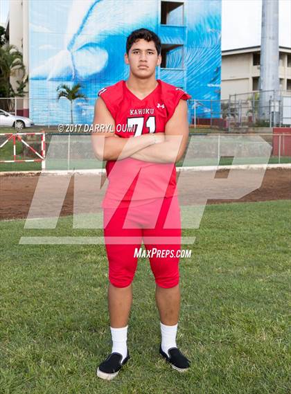 Thumbnail 3 in Kahuku (Preseason Early Contenders Photo Shoot) photogallery.