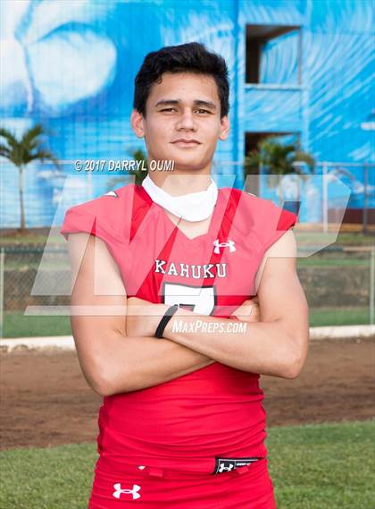Thumbnail 1 in Kahuku (Preseason Early Contenders Photo Shoot) photogallery.