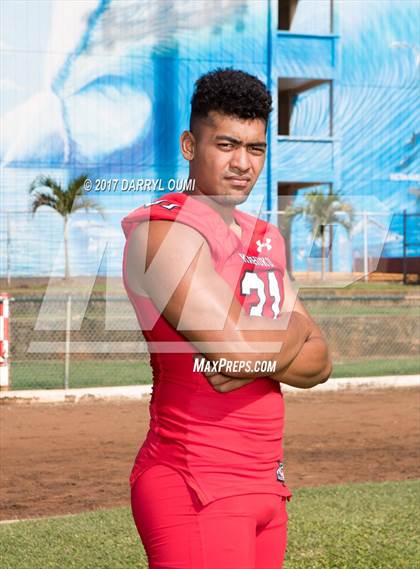 Thumbnail 2 in Kahuku (Preseason Early Contenders Photo Shoot) photogallery.