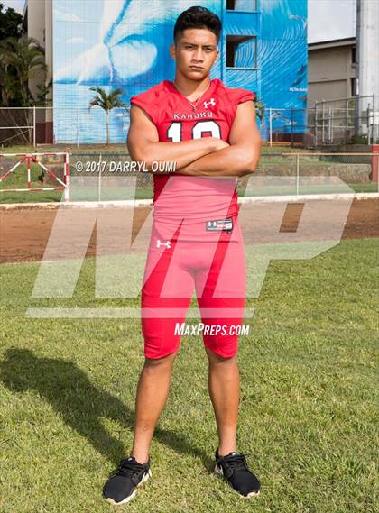 Thumbnail 1 in Kahuku (Preseason Early Contenders Photo Shoot) photogallery.