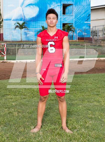 Thumbnail 2 in Kahuku (Preseason Early Contenders Photo Shoot) photogallery.