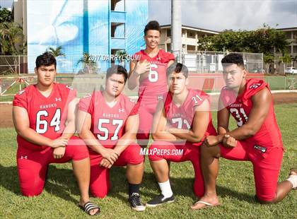 Thumbnail 2 in Kahuku (Preseason Early Contenders Photo Shoot) photogallery.
