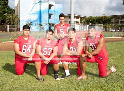 Thumbnail 1 in Kahuku (Preseason Early Contenders Photo Shoot) photogallery.