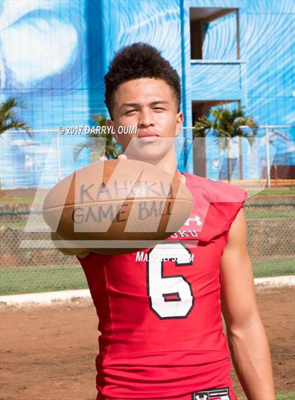 Thumbnail 3 in Kahuku (Preseason Early Contenders Photo Shoot) photogallery.