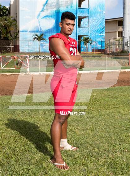 Thumbnail 3 in Kahuku (Preseason Early Contenders Photo Shoot) photogallery.