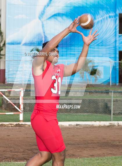 Thumbnail 2 in Kahuku (Preseason Early Contenders Photo Shoot) photogallery.