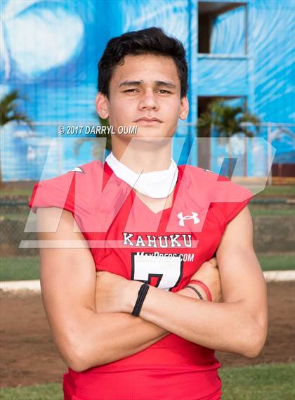 Thumbnail 2 in Kahuku (Preseason Early Contenders Photo Shoot) photogallery.