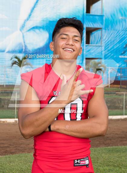 Thumbnail 1 in Kahuku (Preseason Early Contenders Photo Shoot) photogallery.