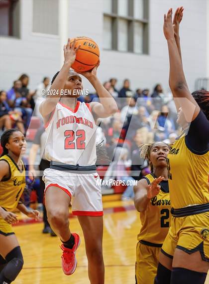 Thumbnail 2 in Carrollton vs. Woodward Academy (HIES MLK Classic) photogallery.