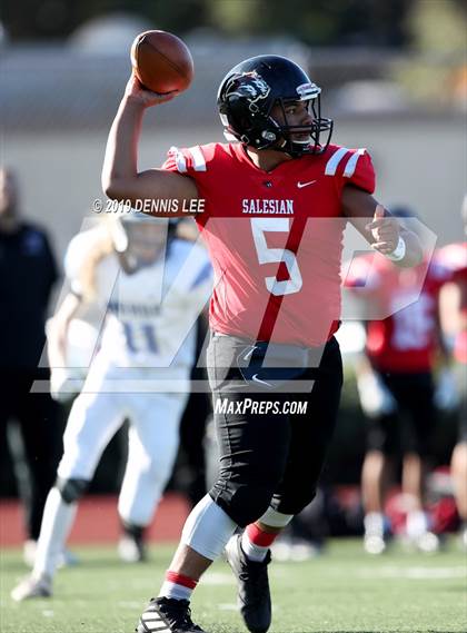 Thumbnail 2 in Bishop Union vs. Salesian College Preparatory (CIF State D6-A Final) photogallery.