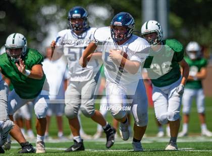 Thumbnail 1 in St. Augustine Prep vs Ramapo (Scrimmage at Rutgers Univ) photogallery.