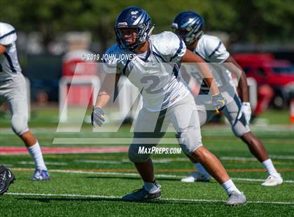 Thumbnail 3 in St. Augustine Prep vs Ramapo (Scrimmage at Rutgers Univ) photogallery.