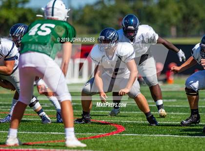 Thumbnail 3 in St. Augustine Prep vs Ramapo (Scrimmage at Rutgers Univ) photogallery.