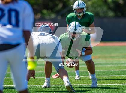 Thumbnail 3 in St. Augustine Prep vs Ramapo (Scrimmage at Rutgers Univ) photogallery.