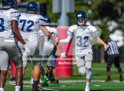 Thumbnail 3 in St. Augustine Prep vs Ramapo (Scrimmage at Rutgers Univ) photogallery.