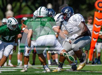 Thumbnail 3 in St. Augustine Prep vs Ramapo (Scrimmage at Rutgers Univ) photogallery.