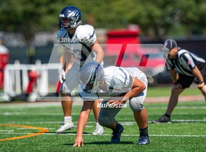 Thumbnail 3 in St. Augustine Prep vs Ramapo (Scrimmage at Rutgers Univ) photogallery.