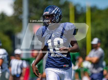 Thumbnail 2 in St. Augustine Prep vs Ramapo (Scrimmage at Rutgers Univ) photogallery.