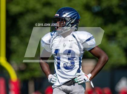 Thumbnail 3 in St. Augustine Prep vs Ramapo (Scrimmage at Rutgers Univ) photogallery.