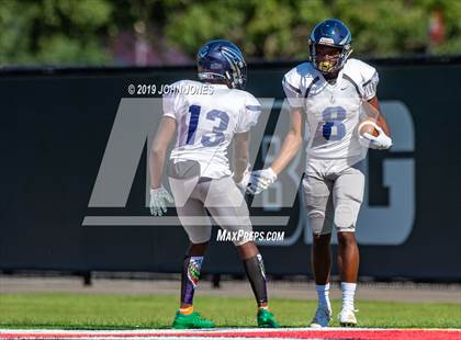 Thumbnail 3 in St. Augustine Prep vs Ramapo (Scrimmage at Rutgers Univ) photogallery.
