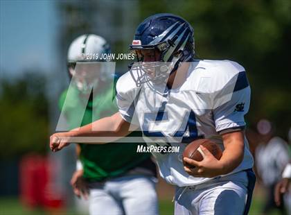 Thumbnail 1 in St. Augustine Prep vs Ramapo (Scrimmage at Rutgers Univ) photogallery.