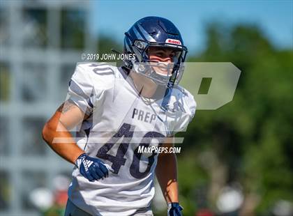 Thumbnail 2 in St. Augustine Prep vs Ramapo (Scrimmage at Rutgers Univ) photogallery.