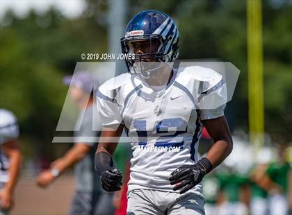 Thumbnail 3 in St. Augustine Prep vs Ramapo (Scrimmage at Rutgers Univ) photogallery.