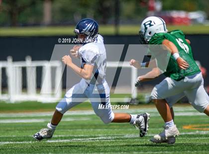 Thumbnail 3 in St. Augustine Prep vs Ramapo (Scrimmage at Rutgers Univ) photogallery.