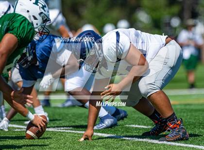 Thumbnail 2 in St. Augustine Prep vs Ramapo (Scrimmage at Rutgers Univ) photogallery.