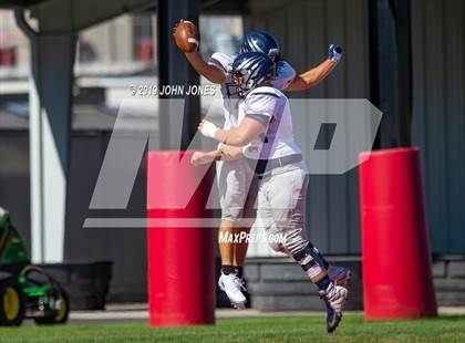 Thumbnail 2 in St. Augustine Prep vs Ramapo (Scrimmage at Rutgers Univ) photogallery.