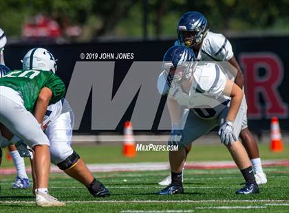 Thumbnail 1 in St. Augustine Prep vs Ramapo (Scrimmage at Rutgers Univ) photogallery.