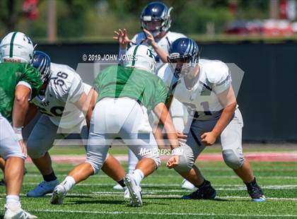Thumbnail 3 in St. Augustine Prep vs Ramapo (Scrimmage at Rutgers Univ) photogallery.