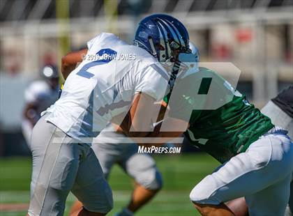 Thumbnail 1 in St. Augustine Prep vs Ramapo (Scrimmage at Rutgers Univ) photogallery.