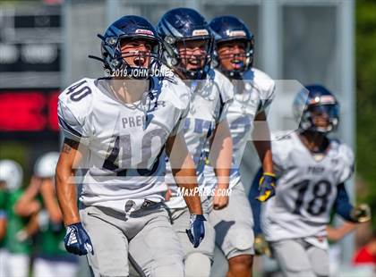 Thumbnail 2 in St. Augustine Prep vs Ramapo (Scrimmage at Rutgers Univ) photogallery.