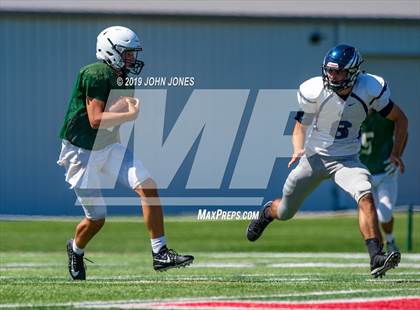 Thumbnail 3 in St. Augustine Prep vs Ramapo (Scrimmage at Rutgers Univ) photogallery.