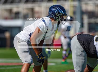 Thumbnail 3 in St. Augustine Prep vs Ramapo (Scrimmage at Rutgers Univ) photogallery.