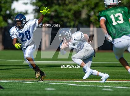 Thumbnail 3 in St. Augustine Prep vs Ramapo (Scrimmage at Rutgers Univ) photogallery.