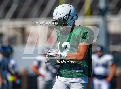 Thumbnail 2 in St. Augustine Prep vs Ramapo (Scrimmage at Rutgers Univ) photogallery.