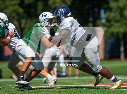 Thumbnail 2 in St. Augustine Prep vs Ramapo (Scrimmage at Rutgers Univ) photogallery.
