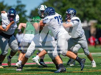 Thumbnail 2 in St. Augustine Prep vs Ramapo (Scrimmage at Rutgers Univ) photogallery.
