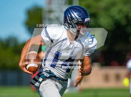 Thumbnail 3 in St. Augustine Prep vs Ramapo (Scrimmage at Rutgers Univ) photogallery.