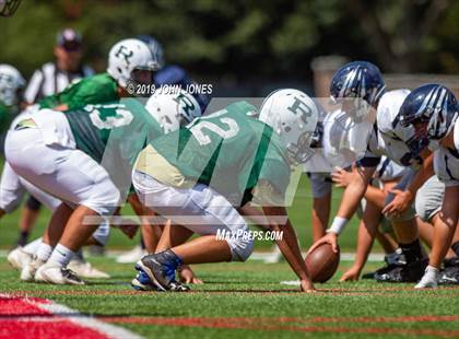 Thumbnail 3 in St. Augustine Prep vs Ramapo (Scrimmage at Rutgers Univ) photogallery.
