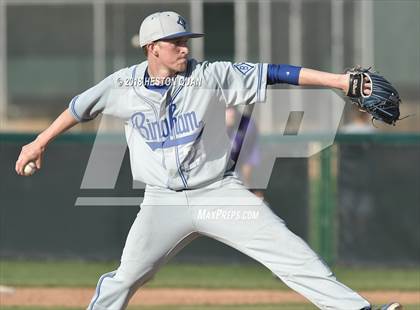 Thumbnail 1 in Bingham vs. Notre Dame Prep (Adidas National Classic) photogallery.