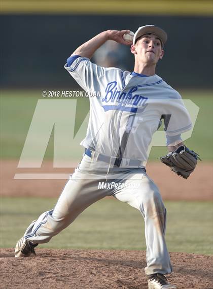 Thumbnail 3 in Bingham vs. Notre Dame Prep (Adidas National Classic) photogallery.