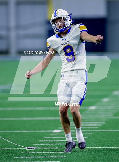 Thumbnail 3 in Brock vs. Malakoff (UIL 3A Divsion 1 State Semifinal Playoff) photogallery.