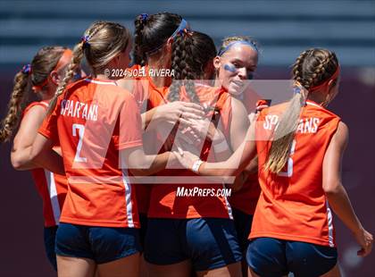 Thumbnail 3 in Seven Lakes vs Pearland (UIL Soccer 6A Region 3 Semifinal) photogallery.