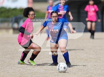 Thumbnail 2 in Whiteville vs South View (Kicking for Cancer Girls Soccer Jamboree) photogallery.